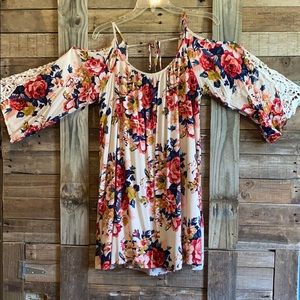 Umgee cold shoulder sundress